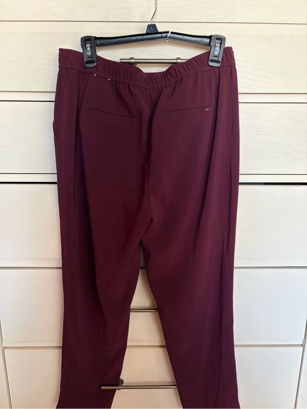 White House Black Market Slim Ankle Trousers in Deep Plum